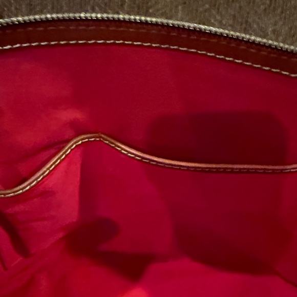 Dooney & Bourke Pebble Grain Zip Zip Satchel in White - Picture 4 of 15